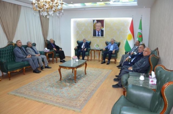 الأمين العام للاتحاد الإسلامي الكوردستاني يجتمع مع الهيئة العاملة للمكتب السياسي للاتحاد الوطني