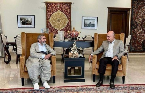 الأمين العام للاتحاد الإسلامي الكردستاني يزور د. برهم صالح