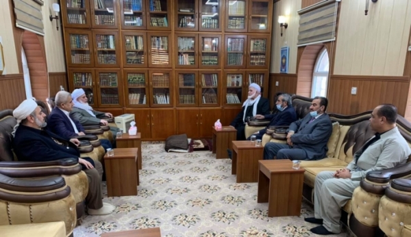 الأمين العام للاتحاد الإسلامي الكردستاني يزور عالمين من علماء الدين