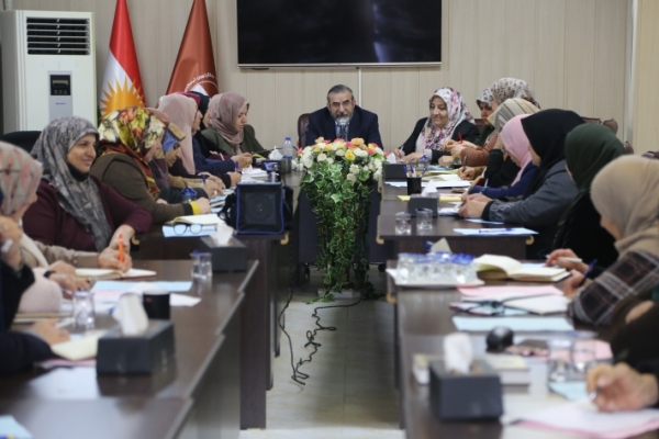 الأمين العام للاتحاد الإسلامي الكردستاني يجتمع بسكرتارية الاتحاد الإسلامي لأخوات كردستان