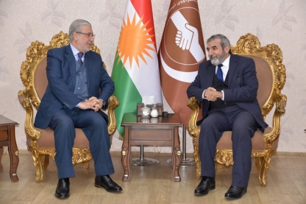 الأمين العام للاتحاد الإسلامي الكردستاني يستقبل نائب رئيس مجلس النواب العراقي