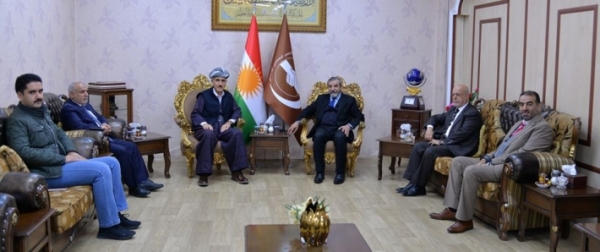 الأمين العام للاتحاد الإسلامي الكردستاني يستقبل محمد أغا هركي