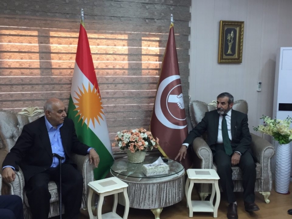 High-level delegation of the Gorran Movement visit the Kurdistan Islamic Union