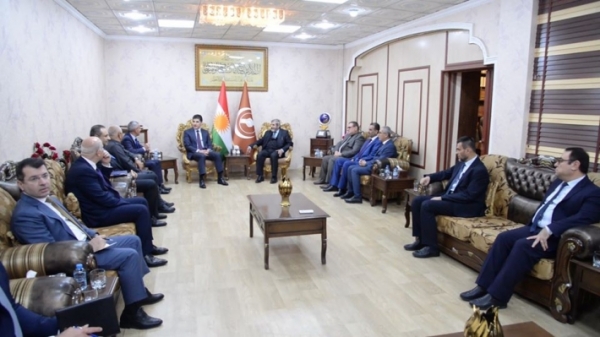 الأمين العام للاتحاد الإسلامي الكردستاني يستقبل رئيس إقليم كردستان