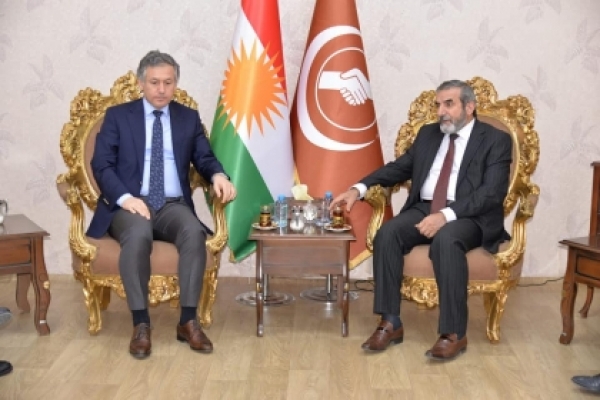 Secretary-General of the Kurdistan Islamic Union receives Turkish Consul in Erbil