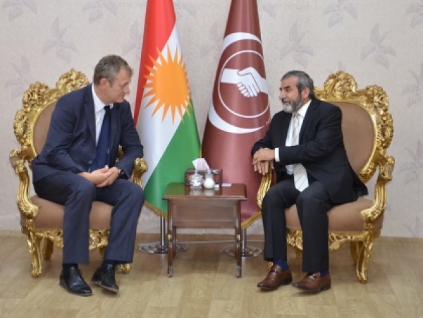 Secretary-General of the KIU receives deputy Dutch ambassador to Iraq