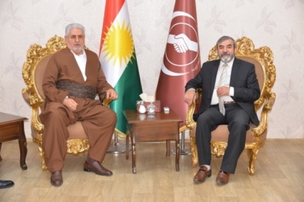 Secretary-General of the Kurdistan Islamic Union receives Mohammed Faraj