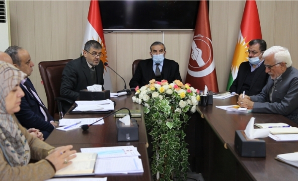 الأمين العام للاتحاد الإسلامي الكردستاني يجتمع مع المجلس التربوي والتنظيمي للاتحاد