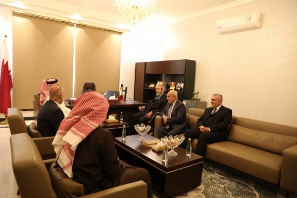 الأمين العام للاتحاد الإسلامي الكردستاني يزور السفير القطري في بغداد