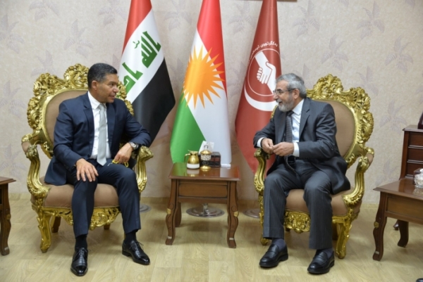 الأمين العام للاتحاد الإسلامي الكردستاني يستقبل الشيخ جمال الضاري
