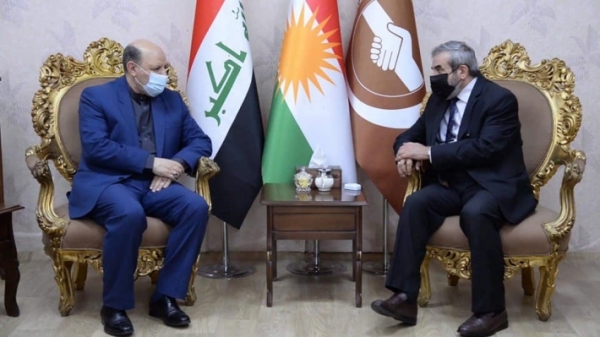 الأمين العام للاتحاد الإسلامي الكردستاني يستقبل القنصل الإيراني