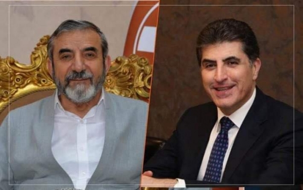 الأمين العام للاتحاد الإسلامي الكردستاني يتلقى تهنئة من رئيس إقليم كردستان
