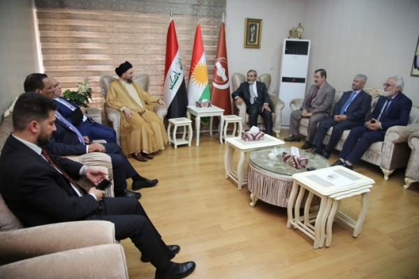 الأمين العام للاتحاد الإسلامي الكردستاني يستقبل عمار الحكيم