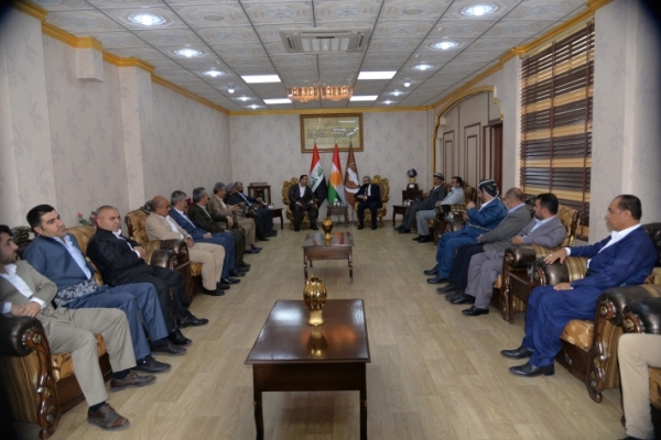 الأمين العام للاتحاد الإسلامي الكردستاني يستقبل رئيس عشيرة بابولي