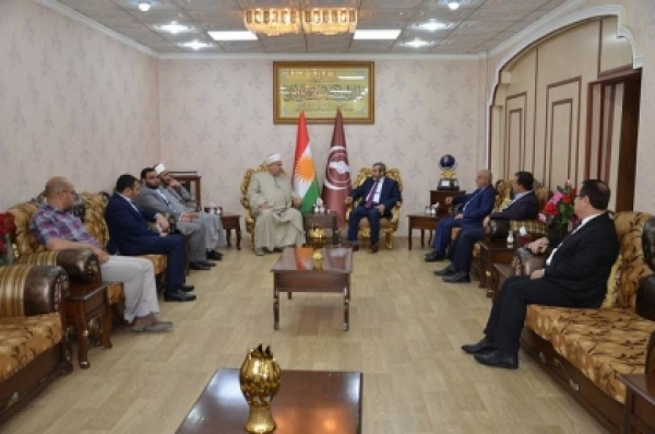 Secretary-General of the Kurdistan Islamic Union received the Iraqi jurisprudence association delegation