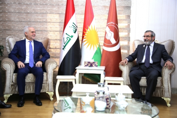 الأمين العام للاتحاد الإسلامي الكردستاني يستقبل ممثل يونامي في إقليم كردستان