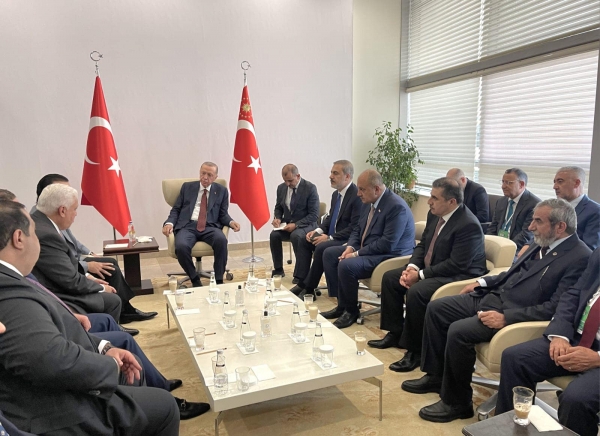 الأمين العام للاتحاد الإسلامي الكردستاني یشارک في لقاء خاص مع أردوغان
