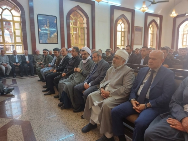 Secretary-General of the Kurdistan Islamic Union participates in the mourning ceremony of Sheikh Adnan Naqshbandi