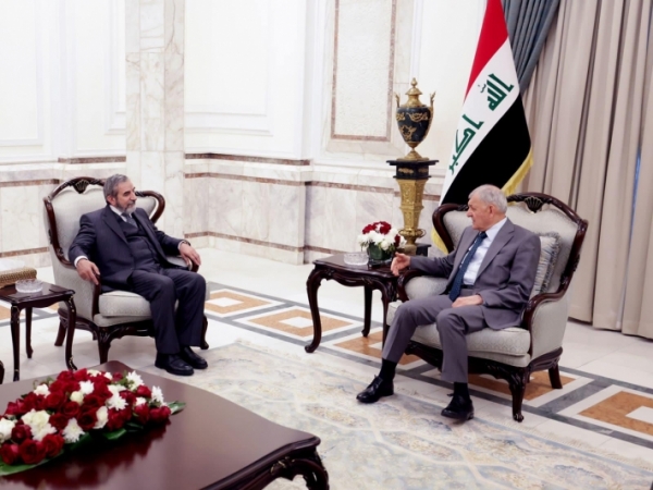 الأمين العام للاتحاد الإسلامي الكردستاني يزور رئيس الجمهورية