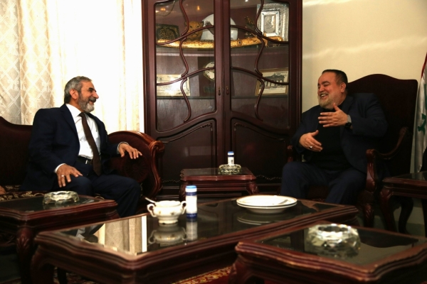Secretary-General of the Islamic Union meets with the former Iraqi Parliament Speaker Hachim Al-Hasani