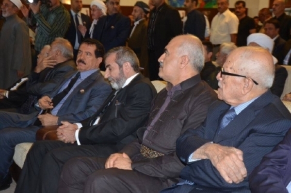 Secretary-General of the Kurdistan Islamic Union participates in the ceremony of Talabani&#039;s condolence