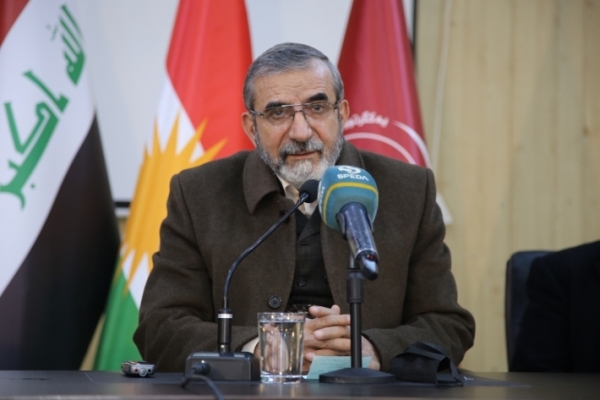 Secretary-General of the Kurdistan Islamic Union visits the city of Halabja