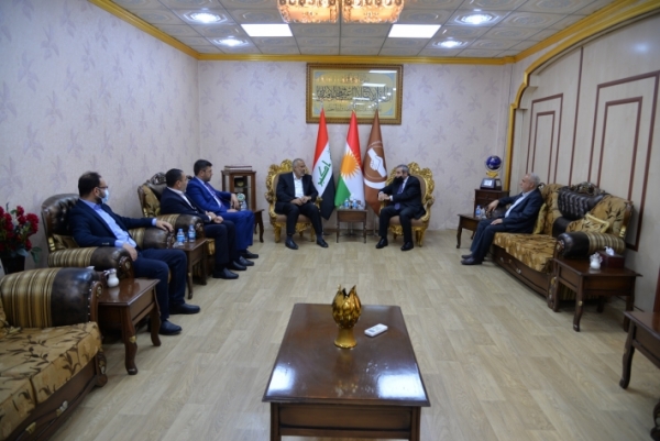 الأمين العام للاتحاد الإسلامي الكردستاني يسقبل وفدا من حركة العدل والإحسان العراقية