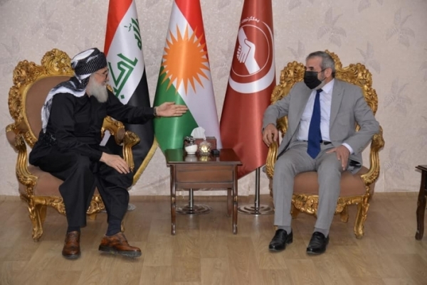 Secretary-General of the Kurdistan Islamic Union receives the leader of the Islamic movement in Kurdistan