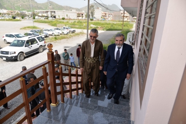 في زيارة تفقدية.. الأمين العام للاتحاد الإسلامي الكردستاني يصل إلى رانية