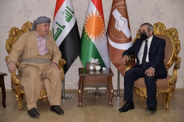 الأمين العام للاتحاد الإسلامي الكردستاني يستقبل كاك ممند عباس أغا