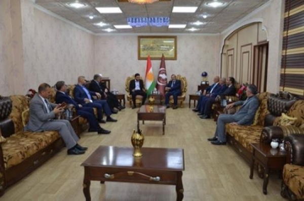 Secretary-General of the Kurdistan Islamic Union receives a delegation of the Sadrist movement
