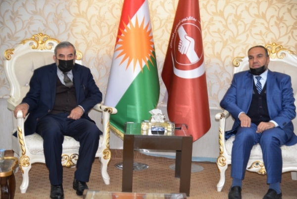 الأمين العام للاتحاد الإسلامي الكردستاني يزور المركز الثاني للاتحاد