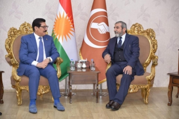 Secretary-General of the Kurdistan Islamic Union receives a delegation of the Kurdistan Democratic Party
