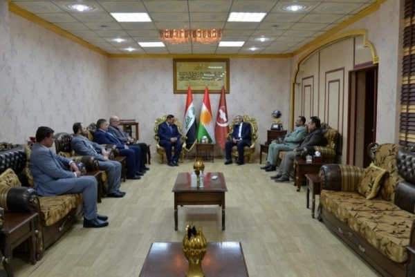 Secretary-General of the KIU receives a delegation of the Iraqi Justice and Charity Movement