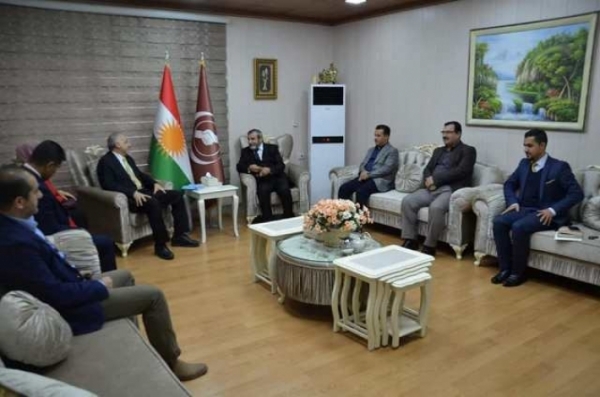 Secretary-General of the KIU receives adviser of the Iraqi PM