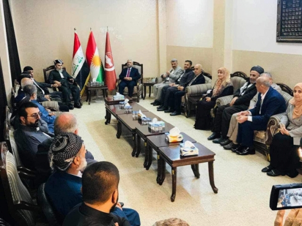 A high-level delegation of the Kurdistan Justice Group visited the Kurdistan Islamic Union in Kirkuk