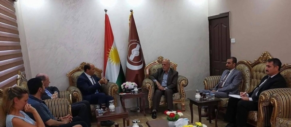 A delegation of the British Embassy in Iraq visits the Kurdistan Islamic Union