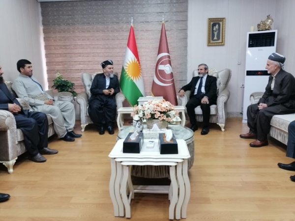 الأمين العام للاتحاد الإسلامي الكردستاني يستقبل وفدا رفيعا من الجماعة الإسلامية الكردستانية